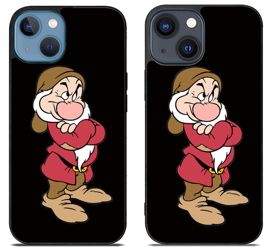 Grumpy Snow White Black iPhone 15 | iPhone 15 Plus Case