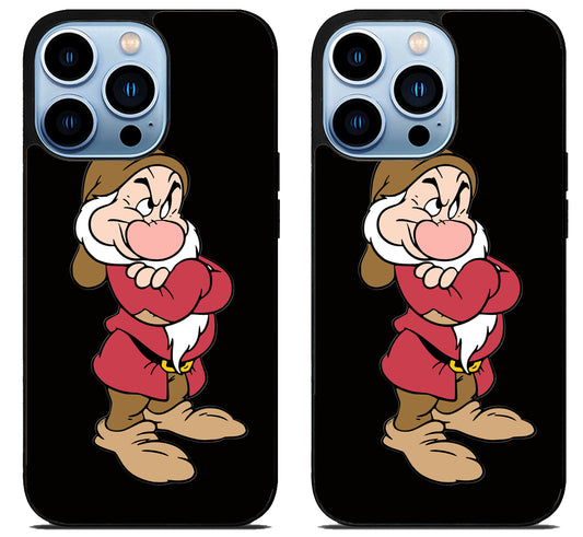 Grumpy Snow White Black iPhone 15 Pro | iPhone 15 Pro Max Case