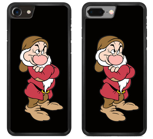 Grumpy Snow White Black iPhone 8 | 8 Plus Case