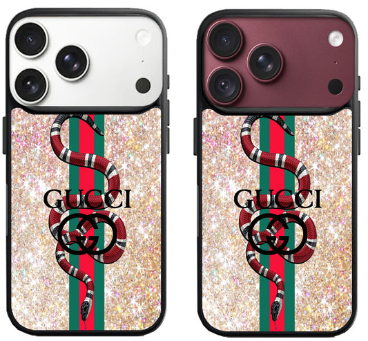 Gucci Snake Cross Sparkly iPhone 18 Pro | 18 Pro Max Case