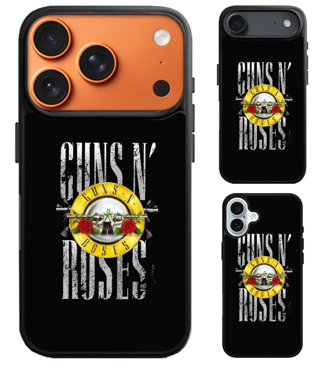 Guns N Roses Black iPhone Air | iPhone 17 | 17 Pro | 17 Pro Max Case
