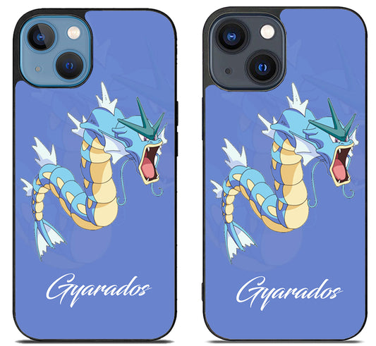 Gyarados Pokemon Background iPhone 15 | iPhone 15 Plus Case