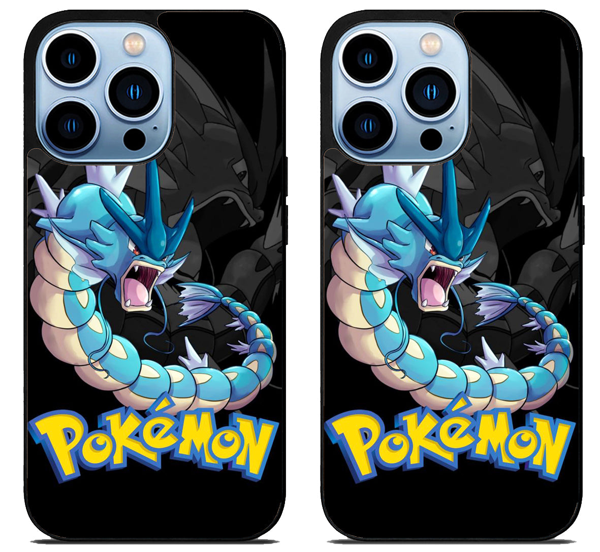 Gyarados Pokemon Black iPhone 15 Pro | iPhone 15 Pro Max Case