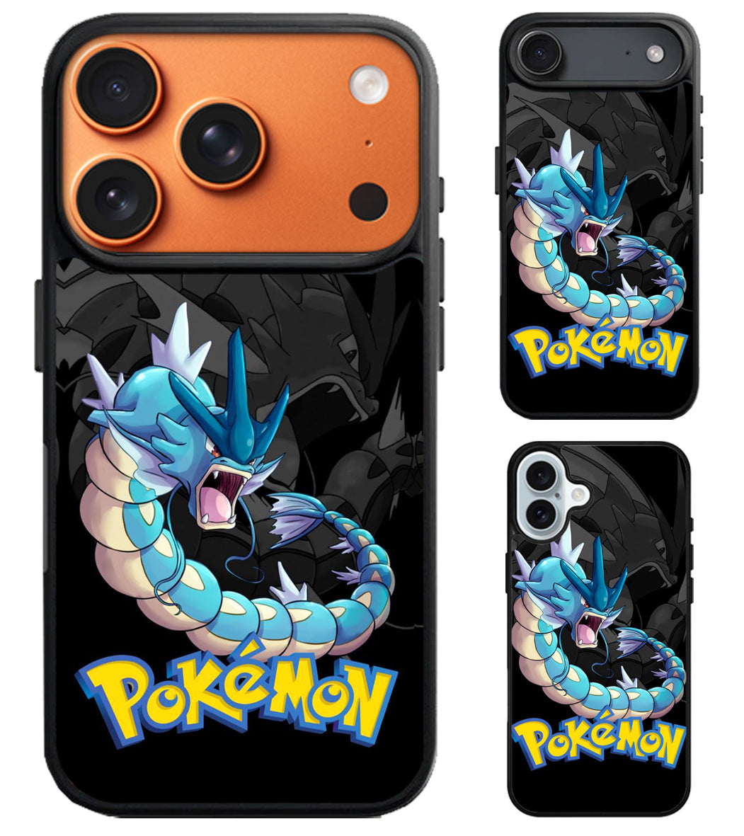 Gyarados Pokemon Black iPhone Air | iPhone 17 | 17 Pro | 17 Pro Max Case