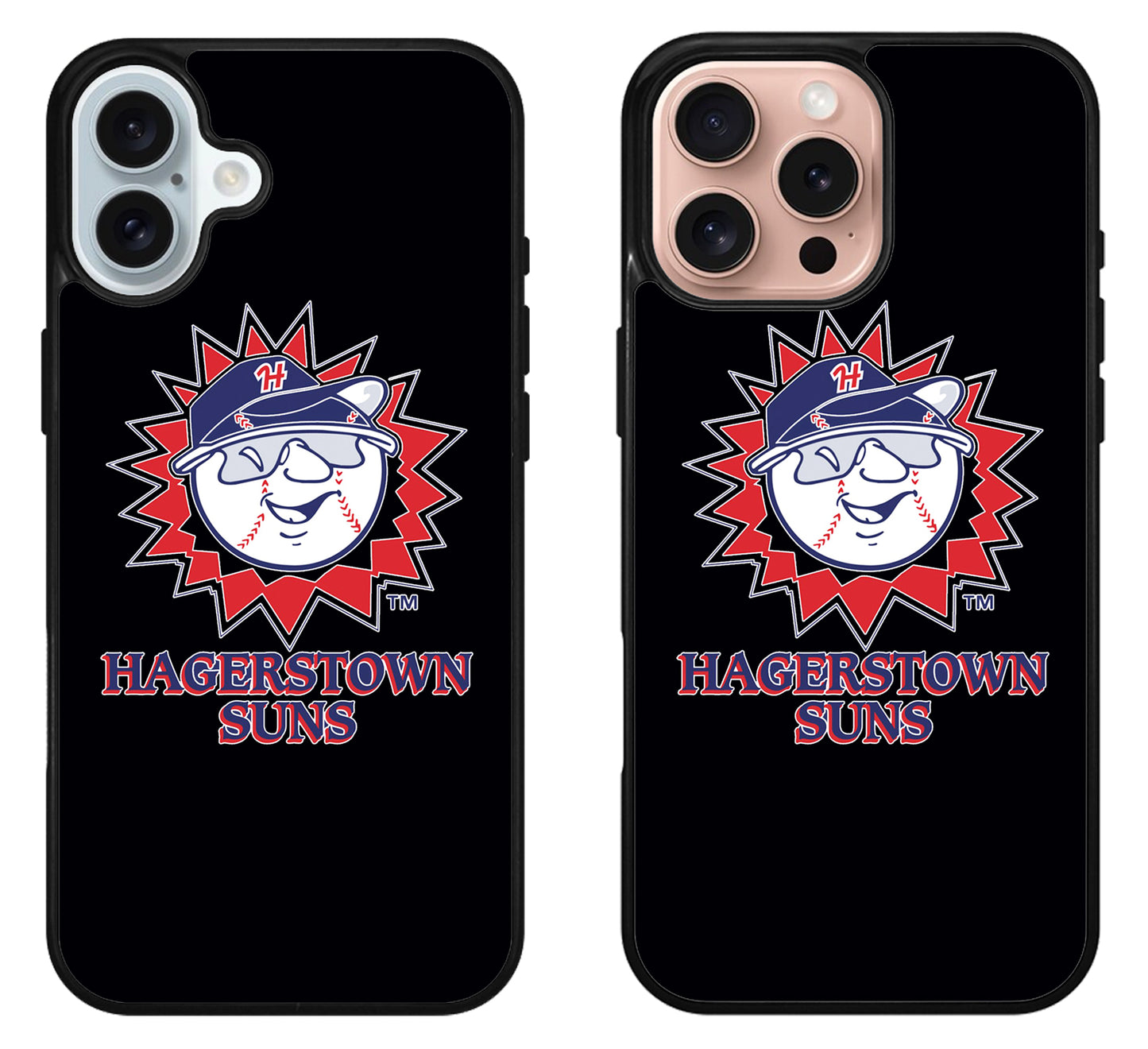 Hagerstown Suns Black iPhone 16 | 16 Plus | 16 Pro | 16 Pro Max Case