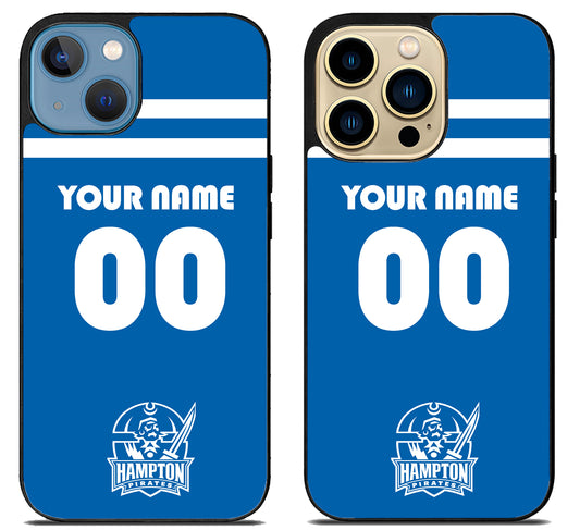 Custom Personalized Hampton Pirates iPhone 14 | 14 Plus | 14 Pro | 14 Pro Max Case