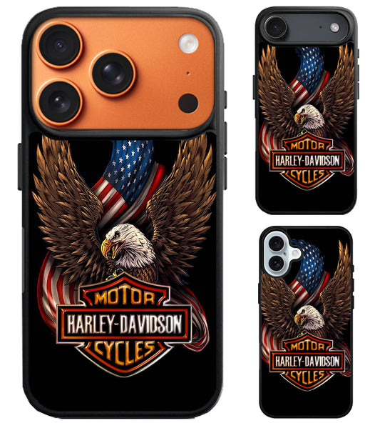 Harley Davidson Logo Eagle Flag iPhone Air | iPhone 17 | 17 Pro | 17 Pro Max Case
