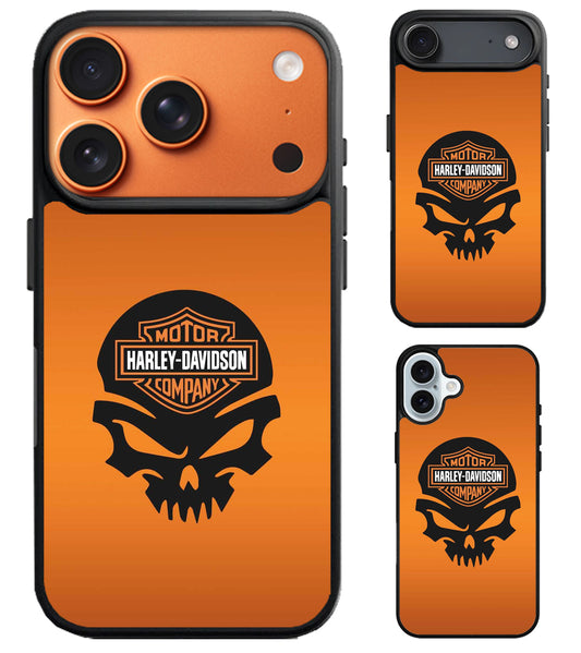 Harley Davidson Logo Skull iPhone Air | iPhone 17 | 17 Pro | 17 Pro Max Case