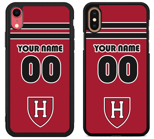 Custom Personalized Harvard Crimson iPhone X | Xs | Xr | Xs Max Case