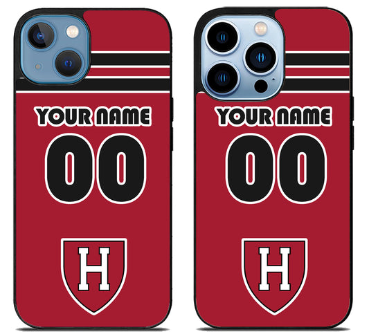 Custom Personalized Harvard Crimson iPhone 13 | 13 Mini | 13 Pro | 13 Pro Max Case
