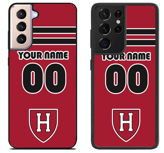 Custom Personalized Harvard Crimson Samsung Galaxy S21 | S21 FE | S21+ | S21 Ultra Case