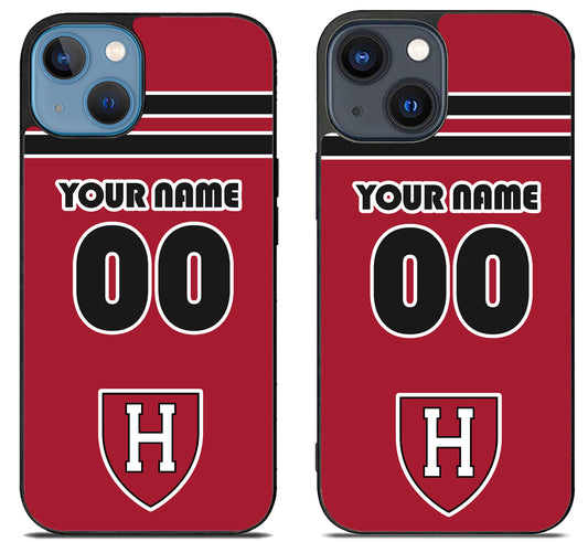 Custom Personalized Harvard Crimson iPhone 15 | iPhone 15 Plus Case