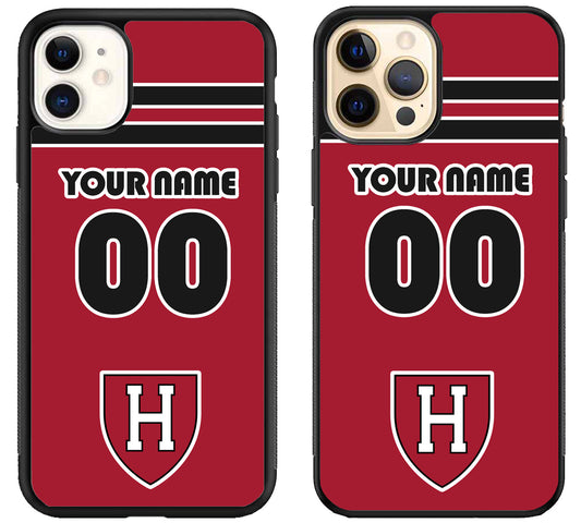 Custom Personalized Harvard Crimson iPhone 12 | 12 Mini | 12 Pro | 12 Pro Max Case