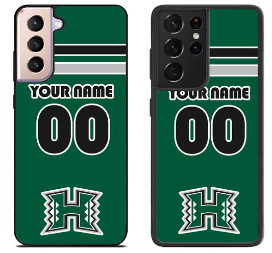 Custom Personalized Hawaii Rainbow Warriors Samsung Galaxy S21 | S21 FE | S21+ | S21 Ultra Case