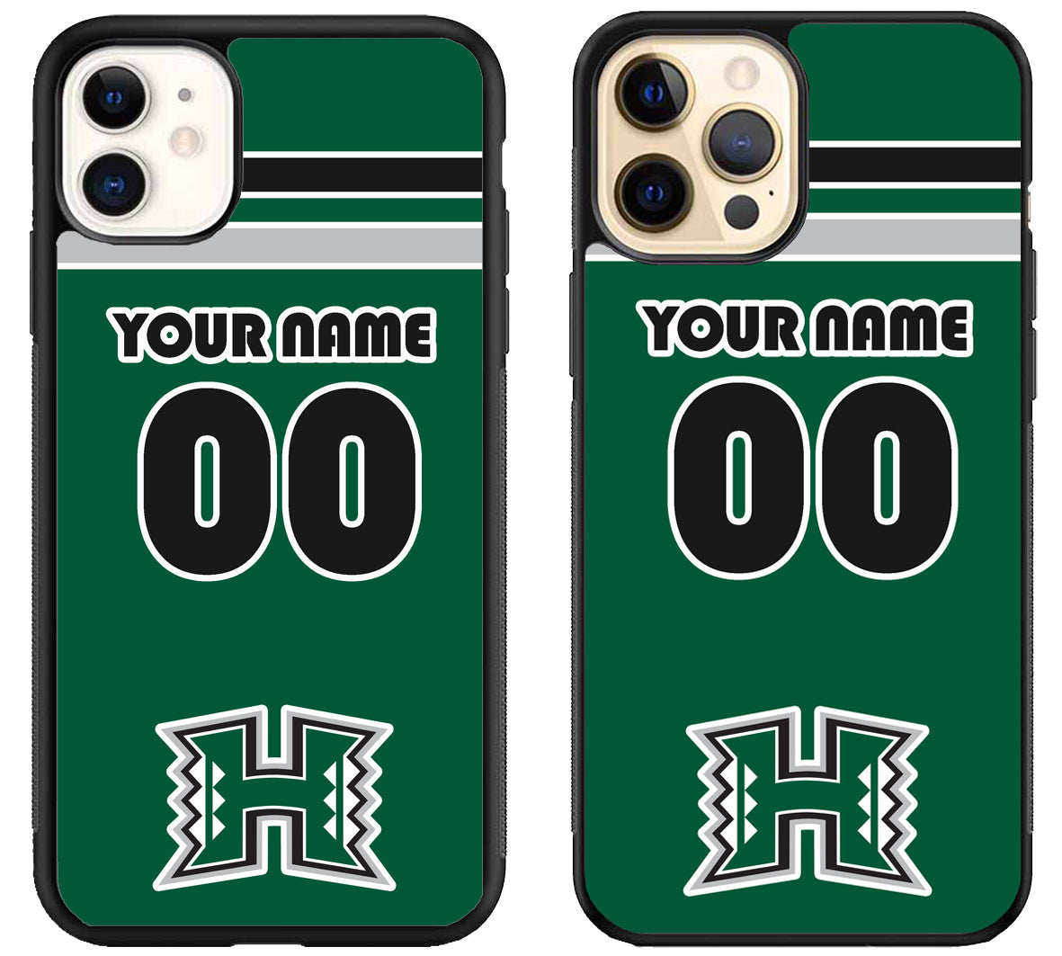 Custom Personalized Hawaii Rainbow Warriors iPhone 12 | 12 Mini | 12 Pro | 12 Pro Max Case