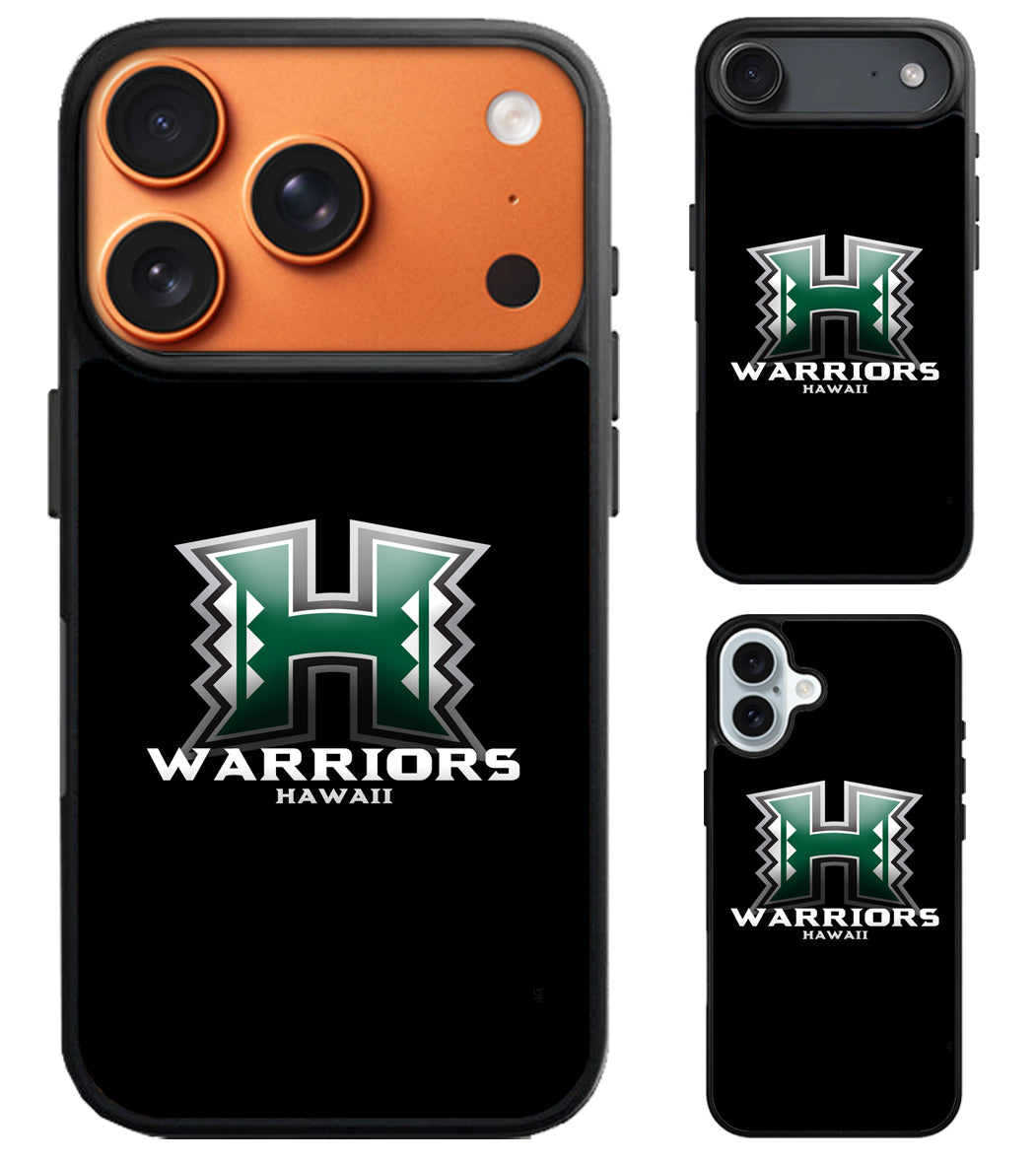 Hawaii Rainbow Warriors Black iPhone Air | iPhone 17 | 17 Pro | 17 Pro Max Case
