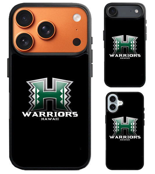 Hawaii Rainbow Warriors Black iPhone Air | iPhone 17 | 17 Pro | 17 Pro Max Case