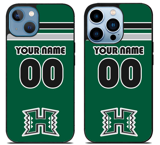 Custom Personalized Hawaii Rainbow Warriors iPhone 13 | 13 Mini | 13 Pro | 13 Pro Max Case