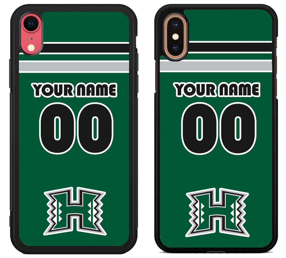 Custom Personalized Hawaii Rainbow Warriors iPhone X | Xs | Xr | Xs Max Case