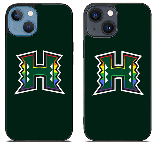 Hawaii Rainbow Warriors Logo iPhone 15 | iPhone 15 Plus Case