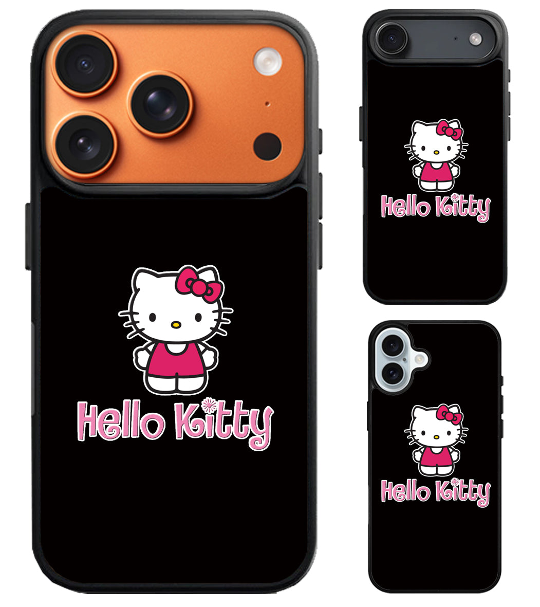 Hello Kitty Black iPhone Air | iPhone 17 | 17 Pro | 17 Pro Max Case