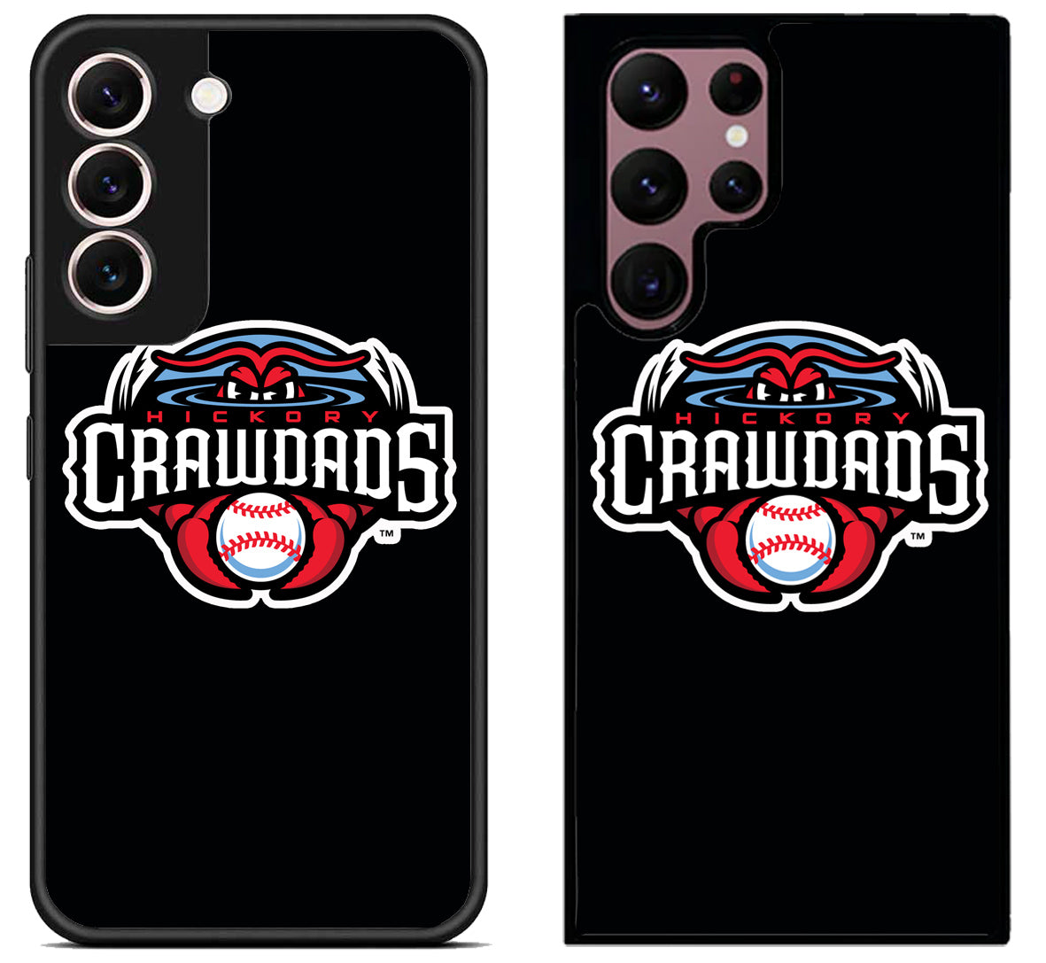 Hickory Crawdads Black Samsung Galaxy S22 | S22+ | S22 Ultra Case