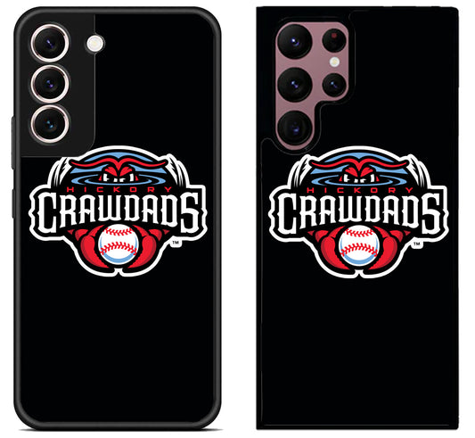 Hickory Crawdads Black Samsung Galaxy S22 | S22+ | S22 Ultra Case