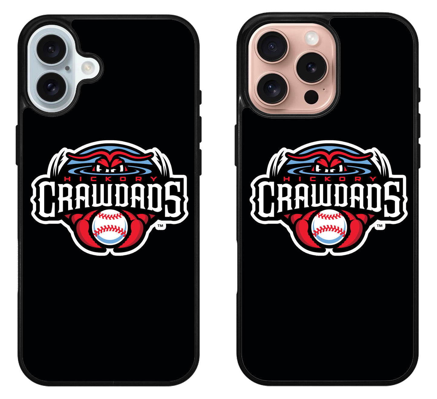 Hickory Crawdads Black iPhone 16 | 16 Plus | 16 Pro | 16 Pro Max Case