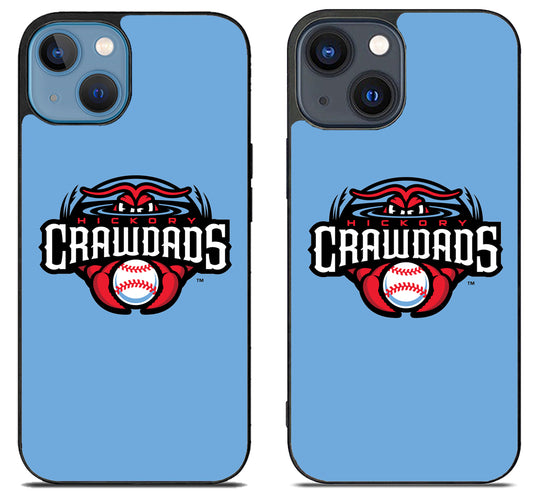 Hickory Crawdads Logo iPhone 15 | iPhone 15 Plus Case