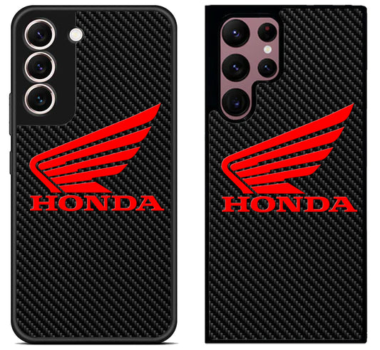 Honda Carbon Logo Samsung Galaxy S22 | S22+ | S22 Ultra Case