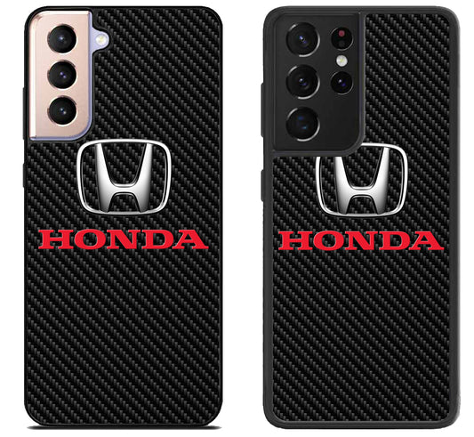 Honda Logo Carbon Samsung Galaxy S21 | S21 FE | S21+ | S21 Ultra Case