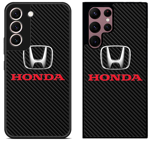 Honda Logo Carbon Samsung Galaxy S22 | S22+ | S22 Ultra Case