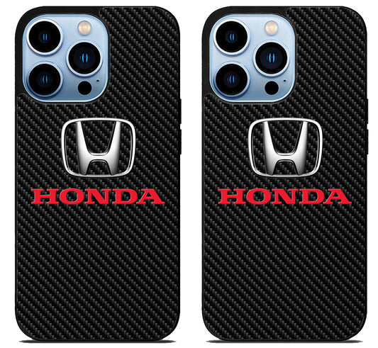 Honda Logo Carbon iPhone 15 Pro | iPhone 15 Pro Max Case