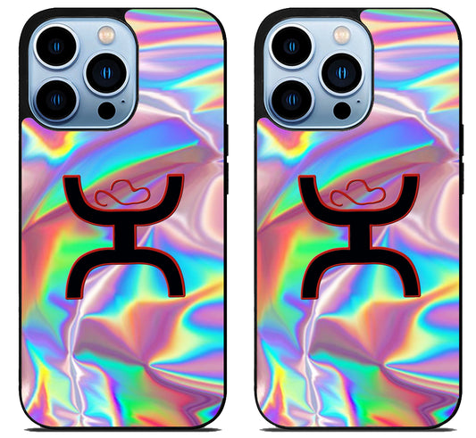 Hooey Logo Holographic iPhone 15 Pro | iPhone 15 Pro Max Case