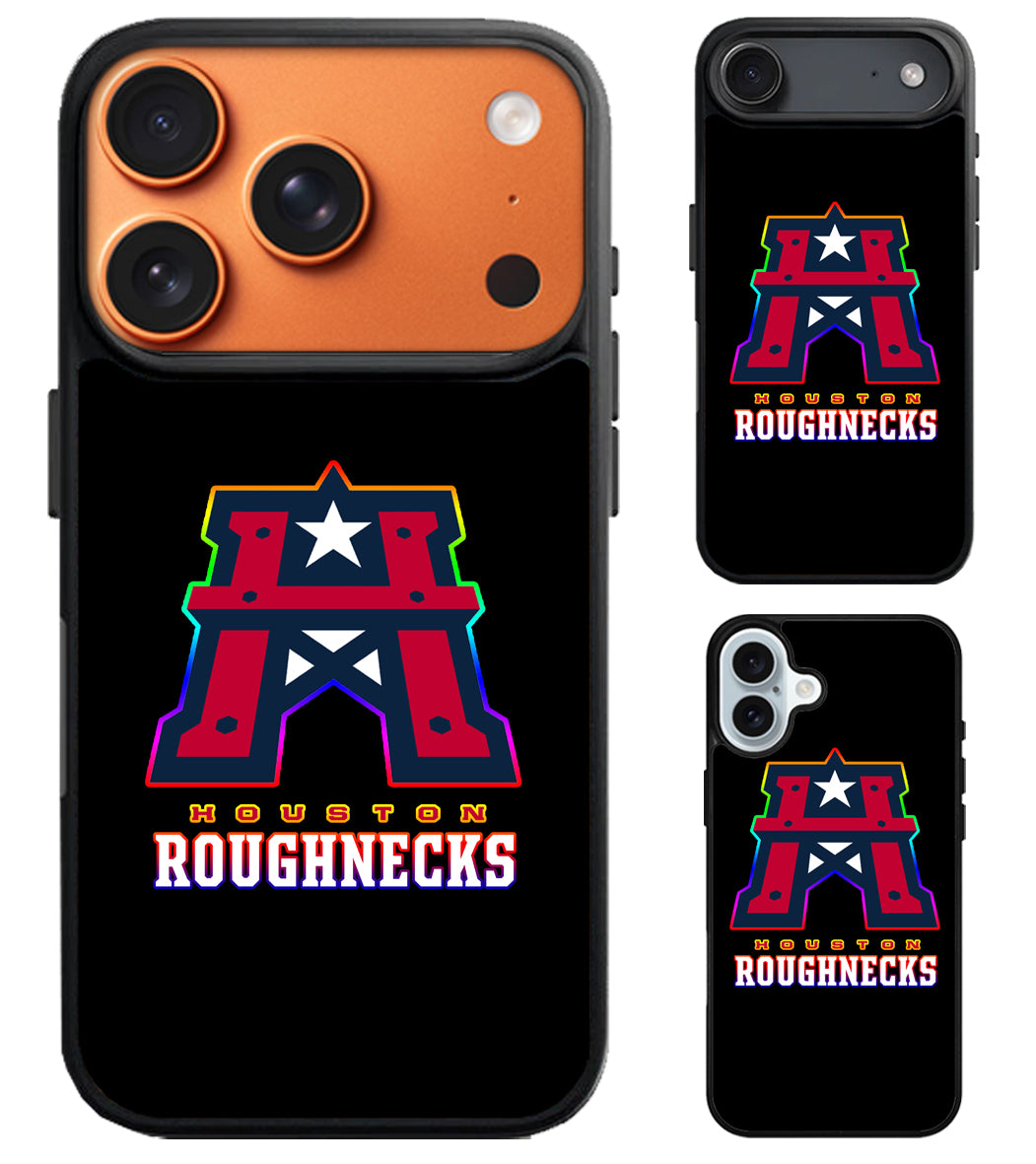 Houston Roughnecks Black iPhone Air | iPhone 17 | 17 Pro | 17 Pro Max Case