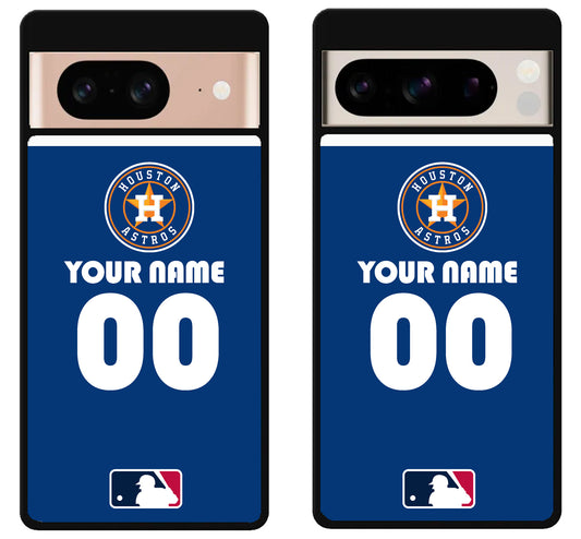 Custom Personalized Houston Astros MLB Google Pixel 8 | 8 Pro Case