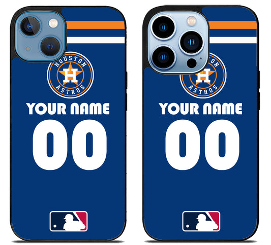 Custom Personalized Houston Astros MLB iPhone 13 | 13 Mini | 13 Pro | 13 Pro Max Case