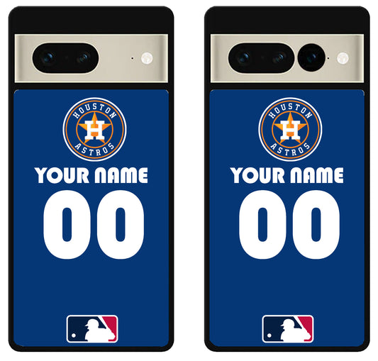 Custom Personalized Houston Astros MLB Google Pixel 7 | 7 Pro Case
