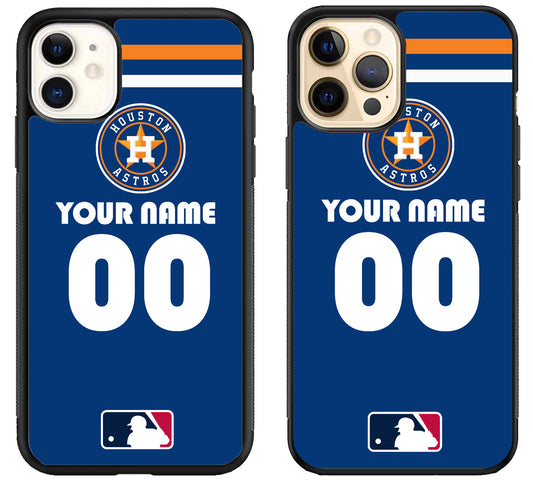 Custom Personalized Houston Astros MLB iPhone 12 | 12 Mini | 12 Pro | 12 Pro Max Case