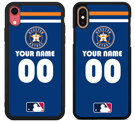 Custom Personalized Houston Astros MLB iPhone X | Xs | Xr | Xs Max Case