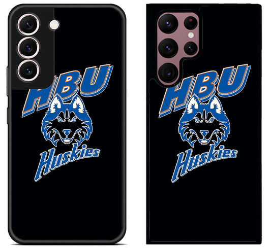 Houston Baptist Huskies Black Samsung Galaxy S22 | S22+ | S22 Ultra Case