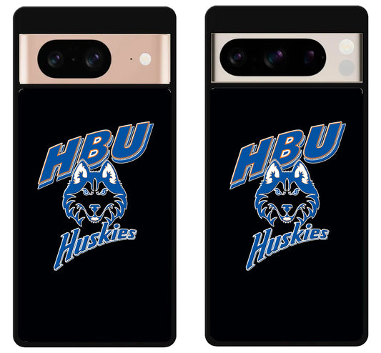 Houston Baptist Huskies Black Google Pixel 8 | 8 Pro Case