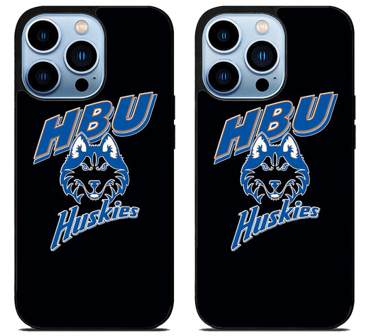 Houston Baptist Huskies Black iPhone 15 Pro | iPhone 15 Pro Max Case