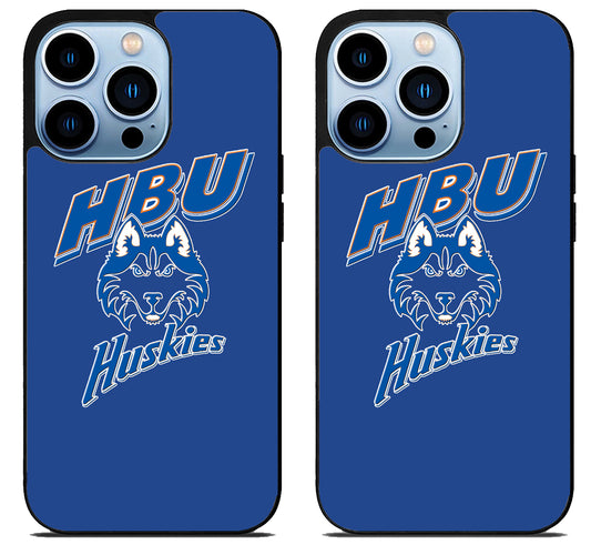 Houston Baptist Huskies Blue iPhone 15 Pro | iPhone 15 Pro Max Case