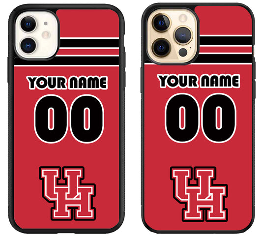 Custom Personalized Houston Cougars iPhone 12 | 12 Mini | 12 Pro | 12 Pro Max Case