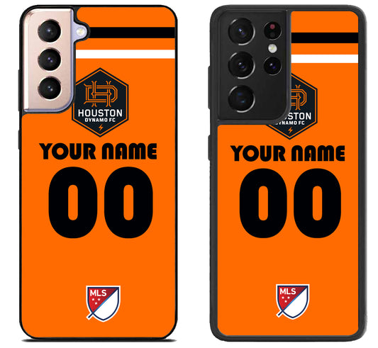 Custom Personalized Houston Dynamo MLS Samsung Galaxy S21 | S21 FE | S21+ | S21 Ultra Case