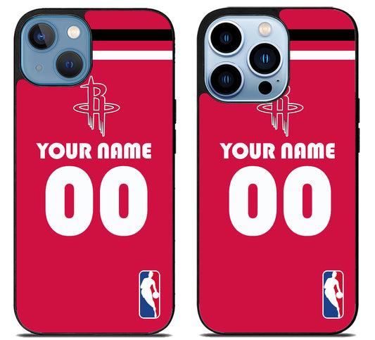 Custom Personalized Houston Rockets NBA iPhone 13 | 13 Mini | 13 Pro | 13 Pro Max Case
