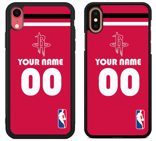 Custom Personalized Houston Rockets NBA iPhone X | Xs | Xr | Xs Max Case