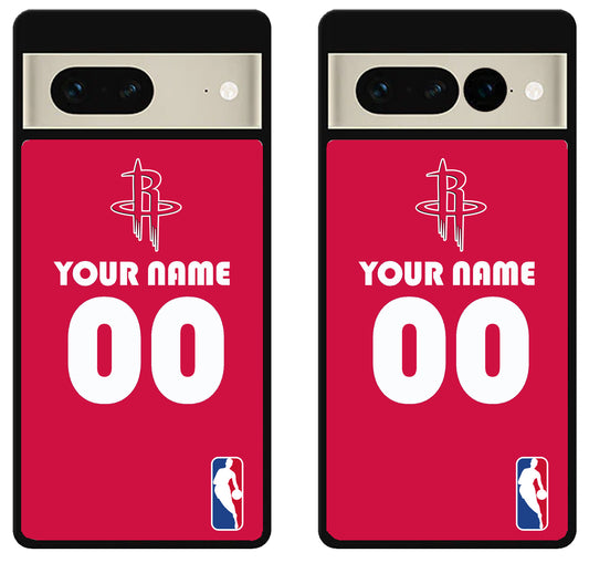 Custom Personalized Houston Rockets NBA Google Pixel 7 | 7 Pro Case