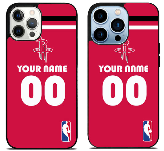 Custom Personalized Houston Rockets NBA iPhone 15 Pro | iPhone 15 Pro Max Case